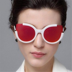 Aviator Cat Eye Sunglasses For Women Retro Glasses Men Luxury Brand Designer Purple - Zaored - C618YZWW94N $8.97