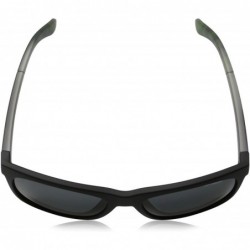 Square An4206 Fire Drill Lite Square Sunglasses Rectangular - Fuzzy Black/Grey - CD11UG97N89 $43.47