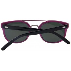 Goggle Women's UV400 Mirror Sunglasses Classic Double-Bridge Rivet Shades Glasses - Purple - CC17Z79TTGD $11.02