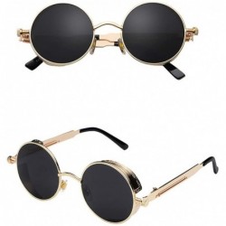 Square Sunglasses Vintage Mirrored Glasses - C - CL18U98Q4UQ $18.18