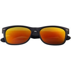 Wayfarer Polarized Unisex Shades Sunglasses for Men Vintage Polarized Sun Glasses S683 - Red - C112GP2ERPR $19.74
