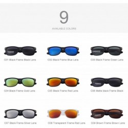 Wayfarer Polarized Unisex Shades Sunglasses for Men Vintage Polarized Sun Glasses S683 - Red - C112GP2ERPR $9.87