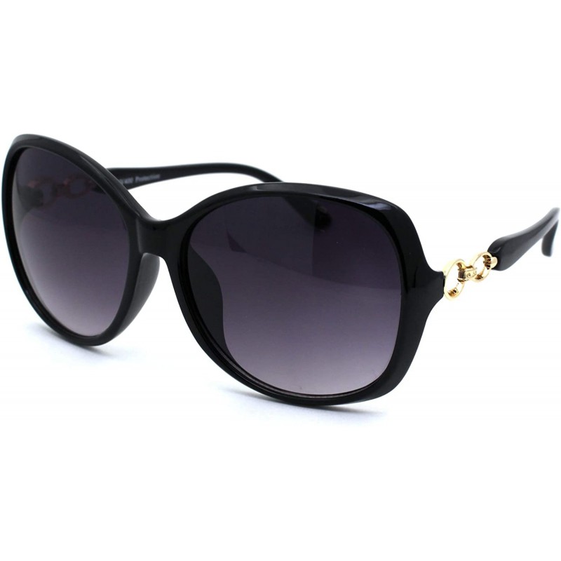 Butterfly Womens Metal Hinge Diva Butterfly Designer Sunglasses - Black Smoke - CB18YI4CLR8 $13.25