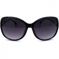 Butterfly Womens Metal Hinge Diva Butterfly Designer Sunglasses - Black Smoke - CB18YI4CLR8 $13.25