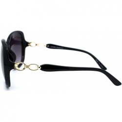 Butterfly Womens Metal Hinge Diva Butterfly Designer Sunglasses - Black Smoke - CB18YI4CLR8 $13.25