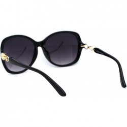 Butterfly Womens Metal Hinge Diva Butterfly Designer Sunglasses - Black Smoke - CB18YI4CLR8 $13.25
