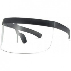 Oversized Super Large Futuristic Oversize Shield Visor Sunglasses Flat Top Mirrored Mono Lens 172mm - C819DO4CA6O $29.84