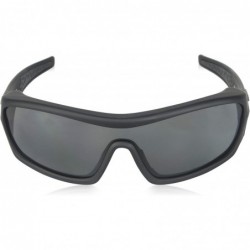 Wrap Enforcer Oversized Sunglasses - Black Frame/Smoke - Clear - Amber Lenses - CL11421UCJ9 $28.24