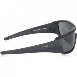 Wrap Enforcer Oversized Sunglasses - Black Frame/Smoke - Clear - Amber Lenses - CL11421UCJ9 $28.24