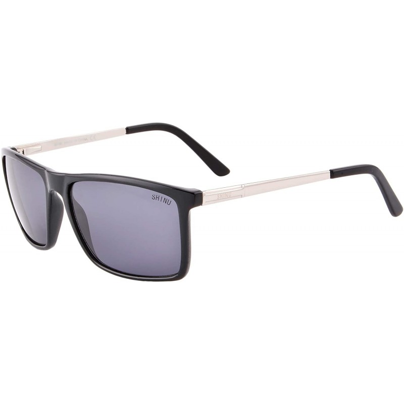 Rectangular Polarized Nearsighted Glasses Men Myopia Sunglasses SPH Myopia Eyeglasses-SH5005 - CL1933UY8AW $31.86