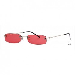 Round Small Orange RimlRectangle Sunglasses Men Women 90s Tiny Narrow FramelTint Sun Glasses Shades SP40 - C6 - C7197Y75XEZ $...