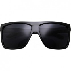 Square MMA Post Fight Interview Sunglasses Limo Tint Super Dark Lens Mens Large Black - Stiff Square - CE183CLMIGH $11.86