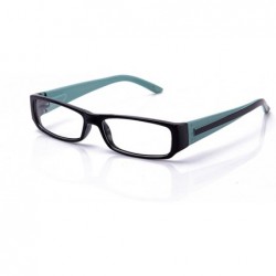 Square Unisex Casual Plastic Rectangular Fashion Clear Lens Glasses with Comfortable Spring Temple - C7118YKHSUP $7.37