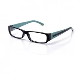 Square Unisex Casual Plastic Rectangular Fashion Clear Lens Glasses with Comfortable Spring Temple - C7118YKHSUP $18.91