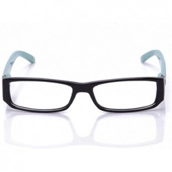Square Unisex Casual Plastic Rectangular Fashion Clear Lens Glasses with Comfortable Spring Temple - C7118YKHSUP $7.37