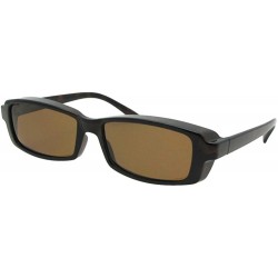 Oval Small Rectangular Fit Over Sunglasses F12 - Tortoise Frame-brown Lenses - CZ186WAGXYI $17.06