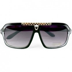Rectangular Men's Vintage UV Protection Sunglasses - Retro Square & Rectangle Styles + Driving Sunglasses for Men - C2194A573...