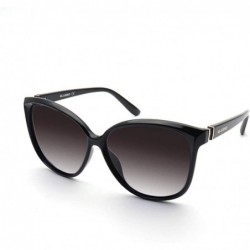 Round Polarized Sunglasses Protection Fashion Driving - Black - C018W442K66 $43.83