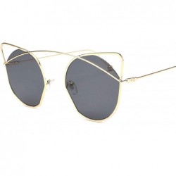 Sport Vintage Classic Retro Cat Sunglasses for Women PC Resin UV 400 Protection Sunglasses - Grey - CN18SAS5DTN $16.58