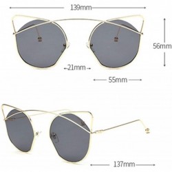 Sport Vintage Classic Retro Cat Sunglasses for Women PC Resin UV 400 Protection Sunglasses - Grey - CN18SAS5DTN $16.58