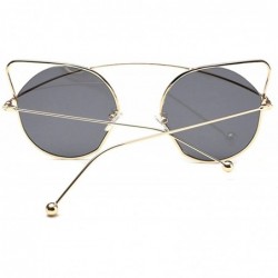 Sport Vintage Classic Retro Cat Sunglasses for Women PC Resin UV 400 Protection Sunglasses - Grey - CN18SAS5DTN $16.58