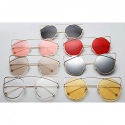 Sport Vintage Classic Retro Cat Sunglasses for Women PC Resin UV 400 Protection Sunglasses - Grey - CN18SAS5DTN $16.58