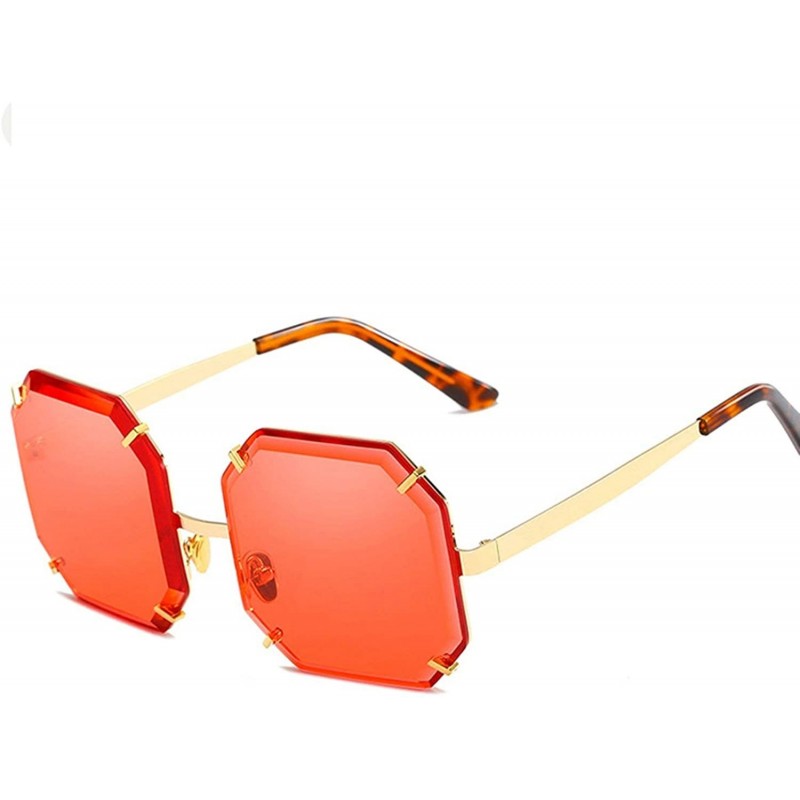 Oversized Vintage style Polygon Sunglasses for Men or Women Metal PC UV400 Sunglasses - Style 5 - CB18SZU0EH4 $27.91
