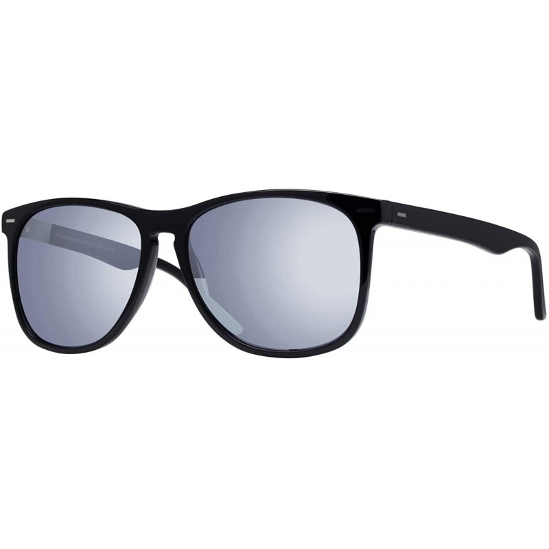Square Armstrong Sunglasses (Matte Black/Silver Mirror) - CL18XEMWN69 $35.14