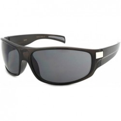 Wrap Sporty Wrap Style Sunglasses w/Solid Lens 540543-SD - Clear Grey - CD12NRNM6G7 $11.16