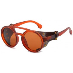 Sport Fashion Leather Buckle PC Sunglasses Retro UV Protection Sunglasses - 1 - CL190L30I77 $35.72