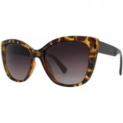 Oversized Polarized Sunglasses for Women - Cat Eye Vintage Classic Retro Fashion Design UV Protection Lens - CG18R67ENXA $25.43