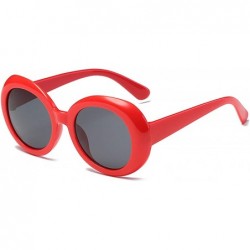 Round Polarized Sunglasses Protection Glasses Driving - Red - CU18TQZ2GMS $13.18