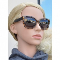 Oversized Polarized Sunglasses for Women - Cat Eye Vintage Classic Retro Fashion Design UV Protection Lens - CG18R67ENXA $14.28