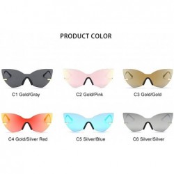 Goggle DESIGN 2020 Fashion Cat Eye Women Sunglasses Transparent Candy Color Travel Sun Glasses Female Goggles - C6198UIYDU5 $...