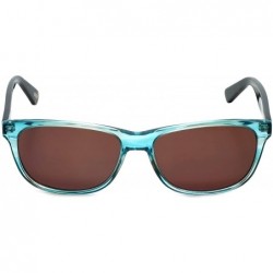 Wayfarer Designer Sunglasses AX00010 in Blue with Brown Lenses - C818IA3MXGQ $34.98