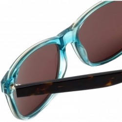 Wayfarer Designer Sunglasses AX00010 in Blue with Brown Lenses - C818IA3MXGQ $34.98