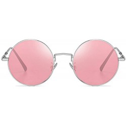 Round Photochromic Sunglasses Men Vintage Small Round discoloration Polarized Sun glasses Women's Fashion New - Pink - CG18Z0...