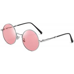 Round Photochromic Sunglasses Men Vintage Small Round discoloration Polarized Sun glasses Women's Fashion New - Pink - CG18Z0...