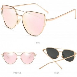 Cat Eye Cat Eye Sunglasses Women 2019 Brand Designer Sun Glasses Reflection Mirrors UV400 - Xy1904-14 - CI18W6UYSK9 $14.56