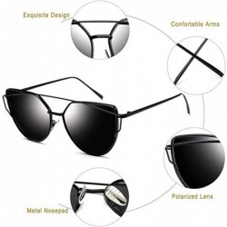 Cat Eye Cat Eye Sunglasses Women 2019 Brand Designer Sun Glasses Reflection Mirrors UV400 - Xy1904-14 - CI18W6UYSK9 $14.56