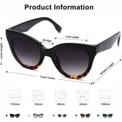 Round Retro Vintage Cateye Oversized Women Sunglasses Designer Glasses HOLIDAY SJ2074 - C118AHE7NR8 $13.56