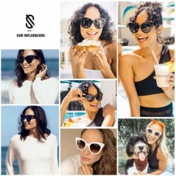 Round Retro Vintage Cateye Oversized Women Sunglasses Designer Glasses HOLIDAY SJ2074 - C118AHE7NR8 $13.56