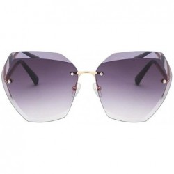 Aviator Fashion classic sunglasses - multi-color frameless trim sunglasses - C - CP18RR3KK75 $42.56
