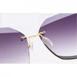 Aviator Fashion classic sunglasses - multi-color frameless trim sunglasses - C - CP18RR3KK75 $42.56