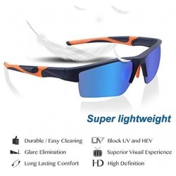 Sport Polarized Sunglasses Protection Lightweight - CH18XHO8EOX $18.66