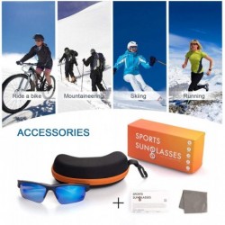 Sport Polarized Sunglasses Protection Lightweight - CH18XHO8EOX $18.66