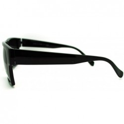 Rectangular Polarized Lens Sunglasses Reduce Glare Classic Square Frame - Black - CO1867S9AD7 $10.67