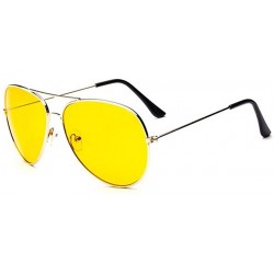 Goggle Oversized Sunglasses Women Men Aviation Driving Goggle Accessories Eyewear Anti Glare Glasses - C3 Sliver Lens - C818U...