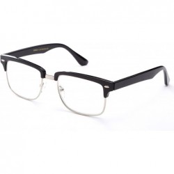 Square Babo" Slim Oval Style Celebrity Fashionista Pattern Temple Reading Glasses Vintage - 9054 Black/Silver - C511PBOG54H $...