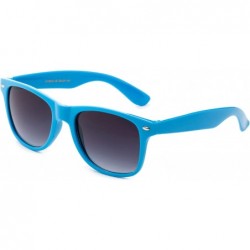 Wayfarer 80's Classic Blue Brothers Horn Rimmed Style Retro Colors Packs Vintage Retro Sunglasses (10 PACK) - CE18RZRKA9K $20.54